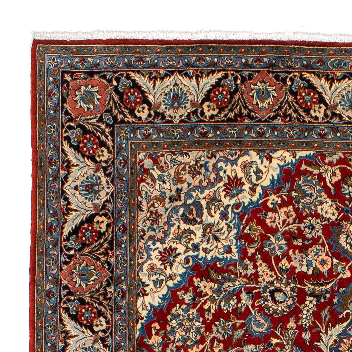 Tapis persan - Keshan - 300 x 205 cm - rouge foncé