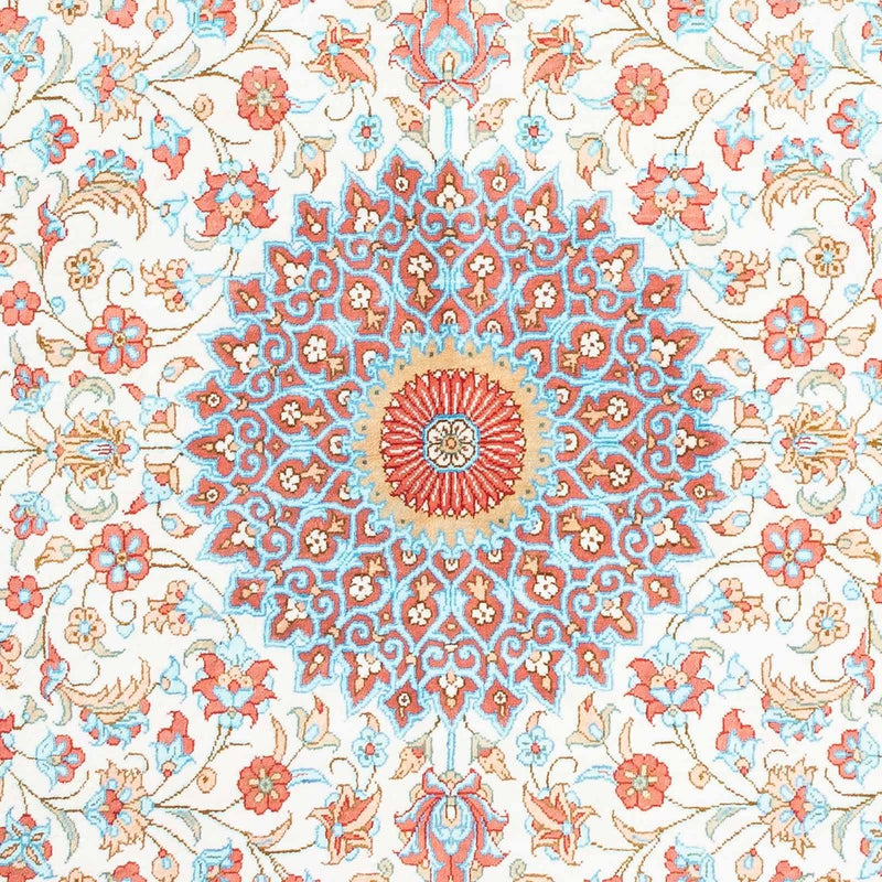 Tapis persan - Ghom ovale  - 120 x 76 cm - beige