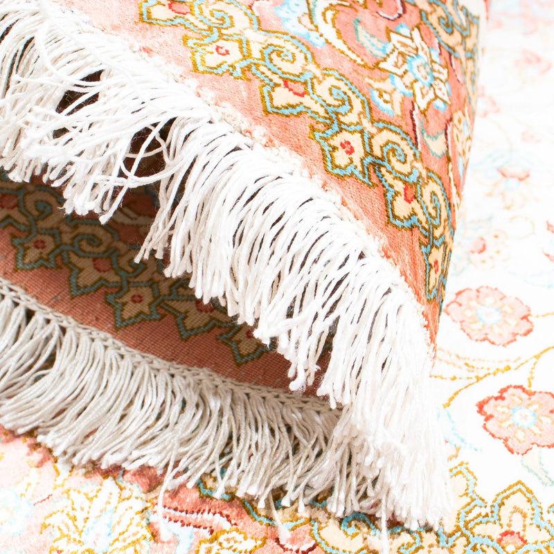 Tapis persan - Ghom ovale  - 120 x 76 cm - beige