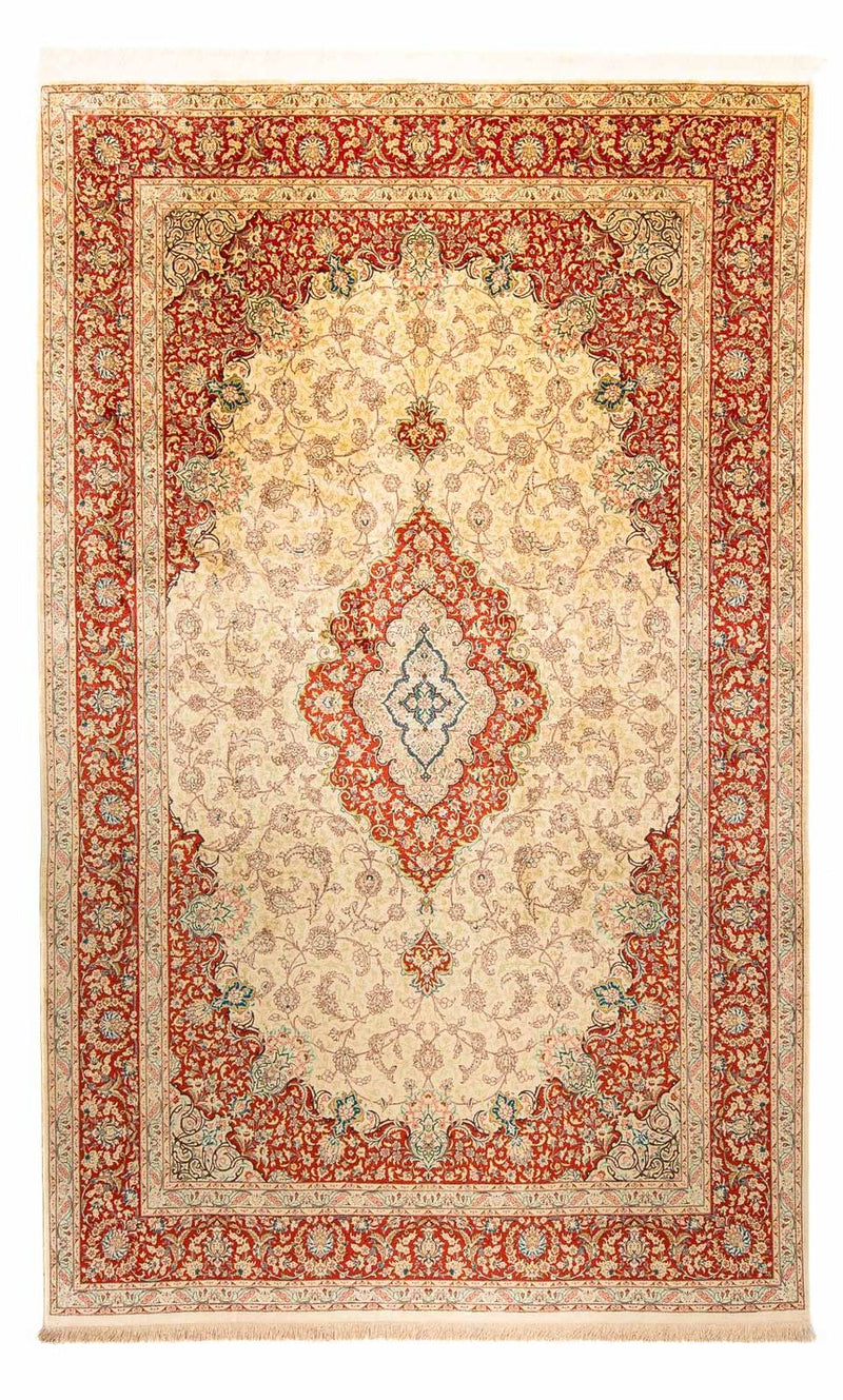 Tapis persan - Ghom - 312 x 198 cm - rouge