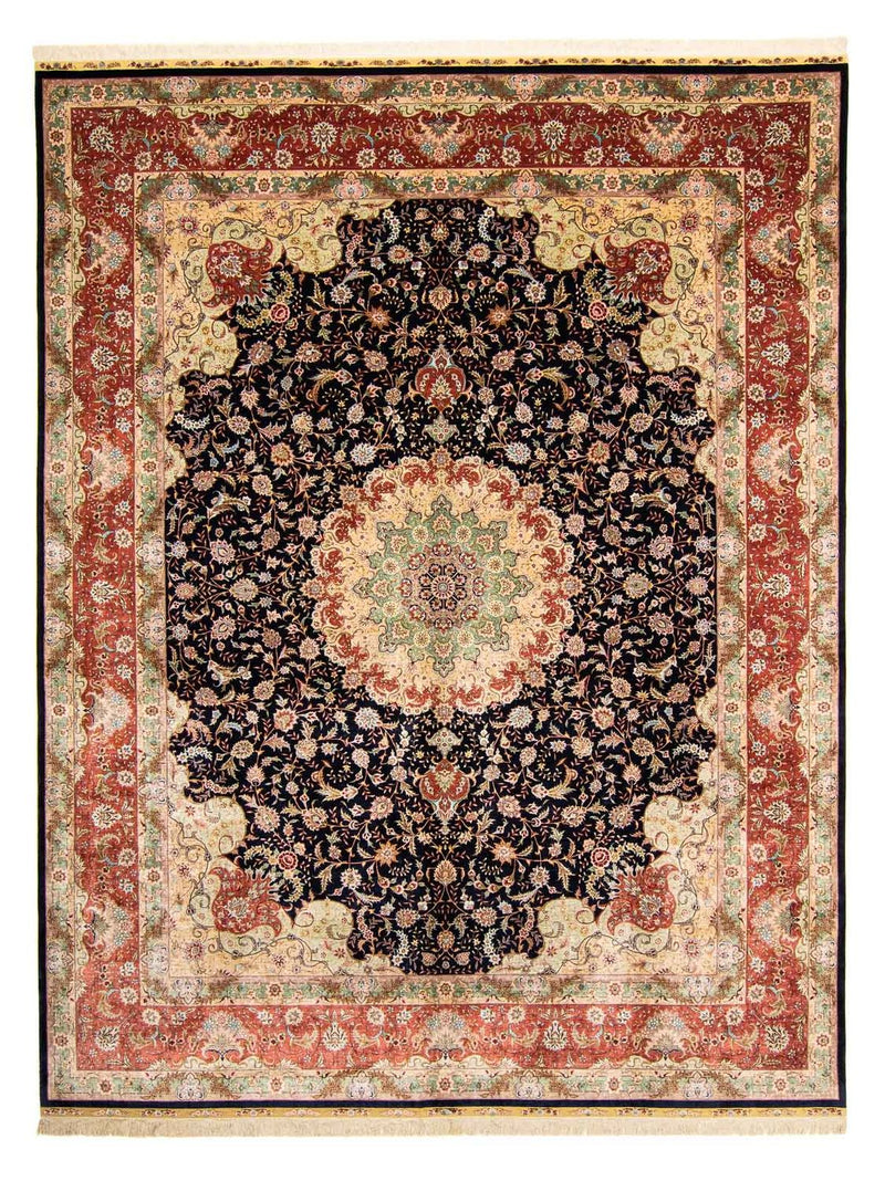 Tapis oriental - Hereke - 402 x 303 cm - rouge foncé