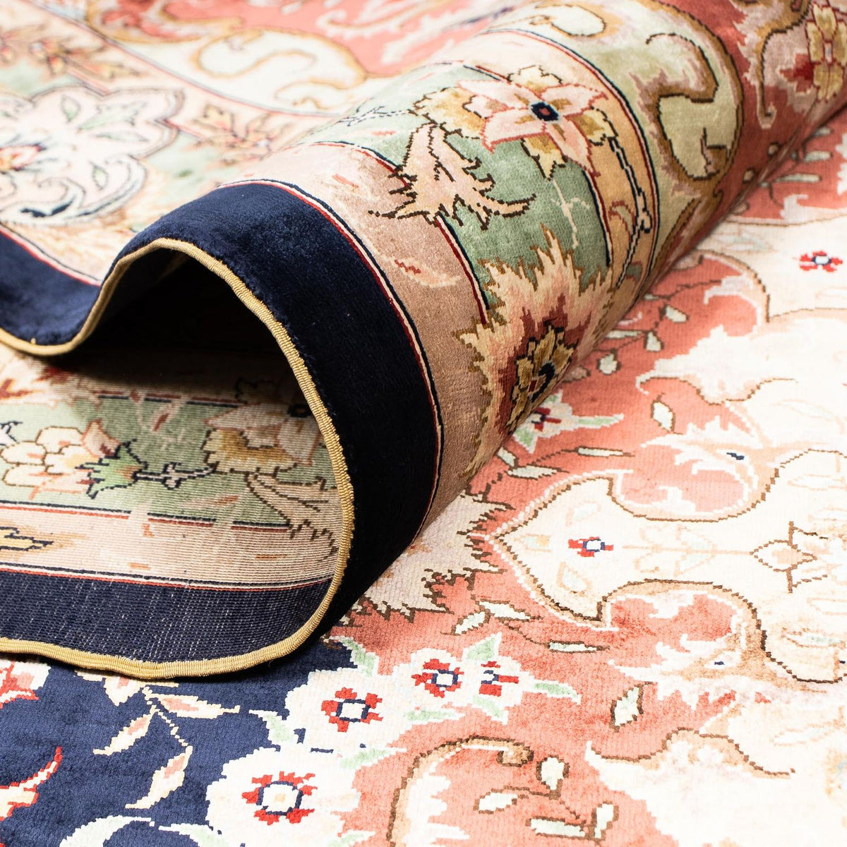 Tapis oriental - Hereke - 402 x 303 cm - rouge foncé