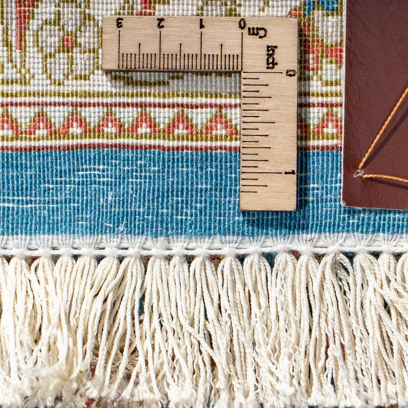 Tapis persan - Ghom - 94 x 58 cm - bleu