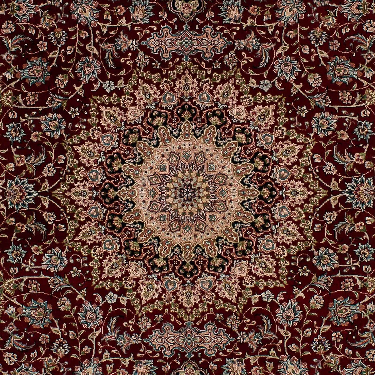 Tapis en soie - Soie chinoise - 183 x 122 cm - rouge foncé
