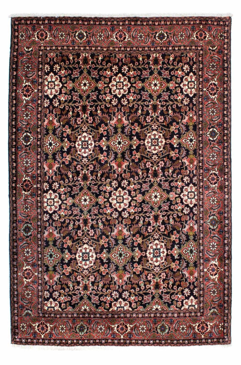 Tapis persan - Bidjar - 210 x 141 cm - bleu foncé