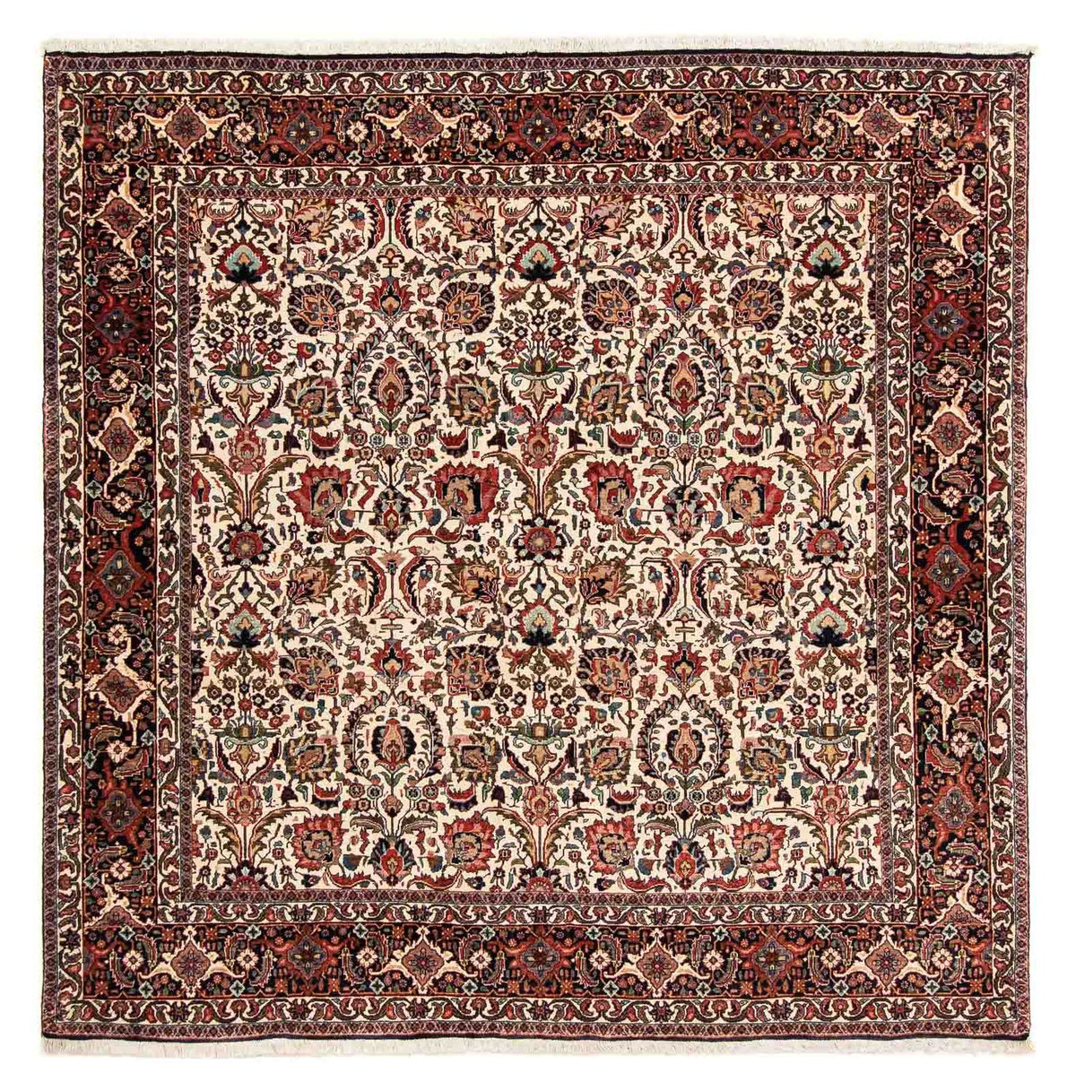 Tapis persan - Bidjar carré  - 202 x 197 cm - multicolore