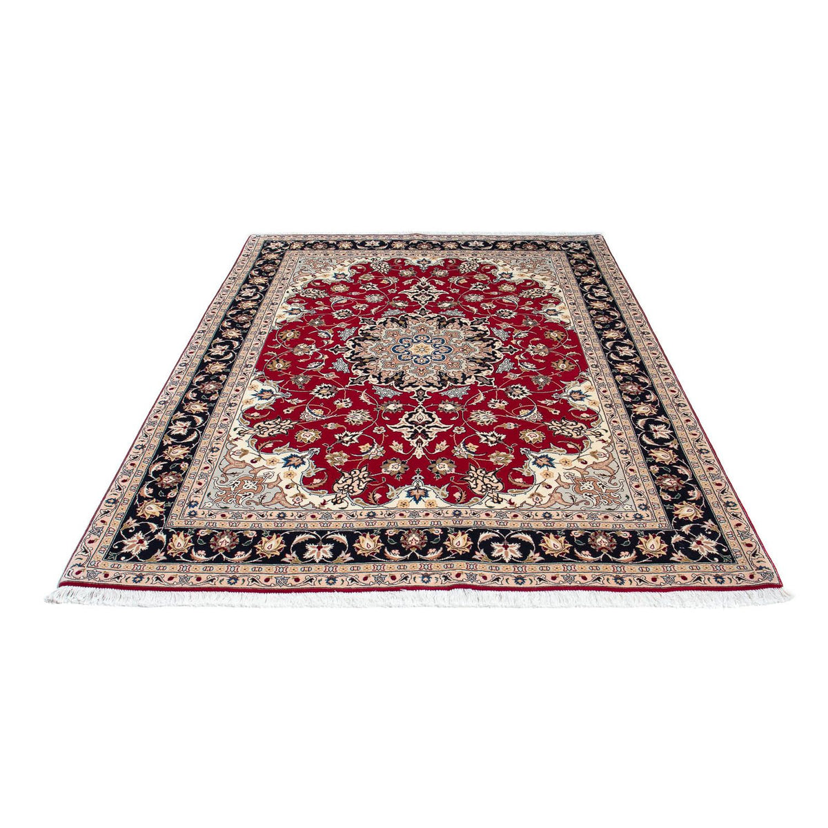 Tapis persan - Tabriz - Royal - 210 x 154 cm - rouge