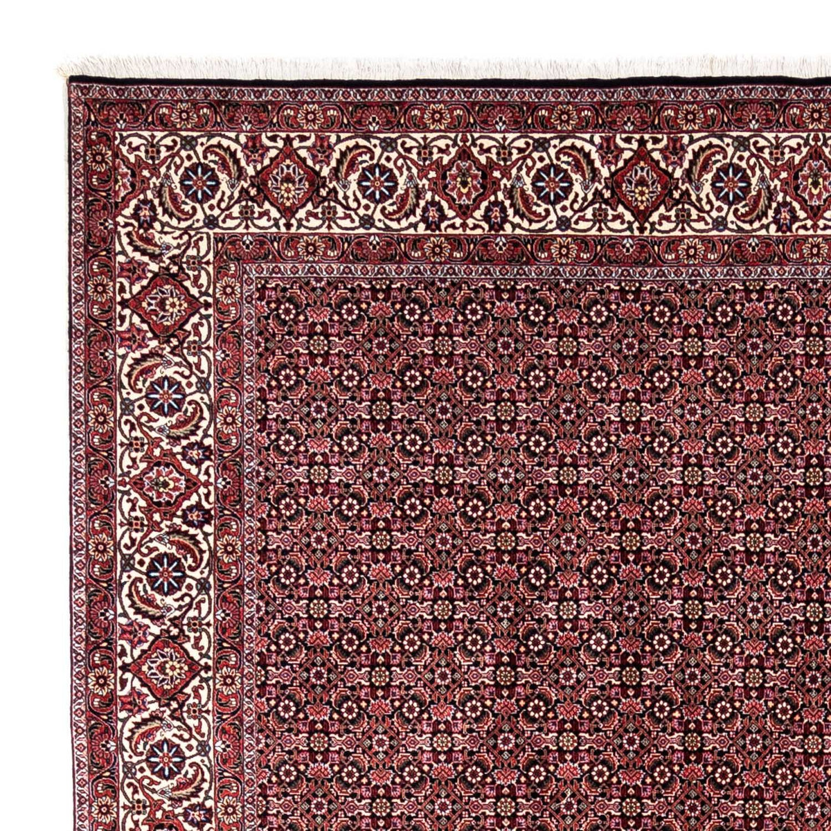 Tapis persan - Bidjar - 346 x 250 cm - rouge foncé