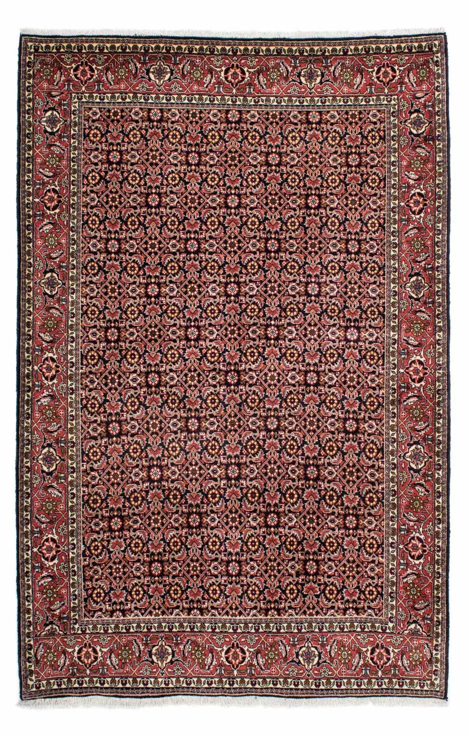 Tapis persan - Bidjar - 217 x 141 cm - bleu foncé