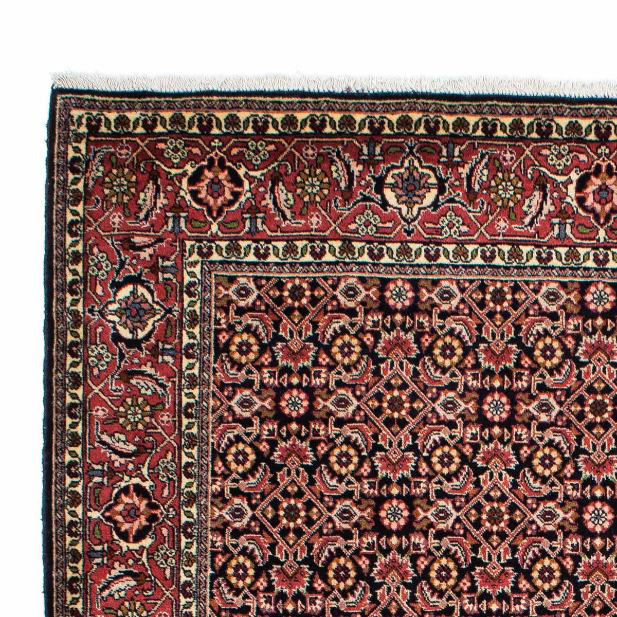 Tapis persan - Bidjar - 217 x 141 cm - bleu foncé