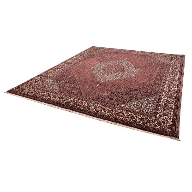 Tapis persan - Bidjar - 309 x 256 cm - rouge foncé