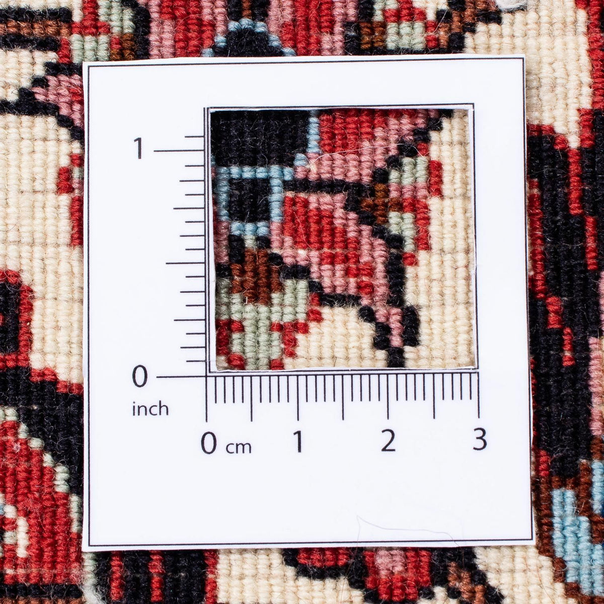 Tapis persan - Bidjar - 309 x 256 cm - rouge foncé