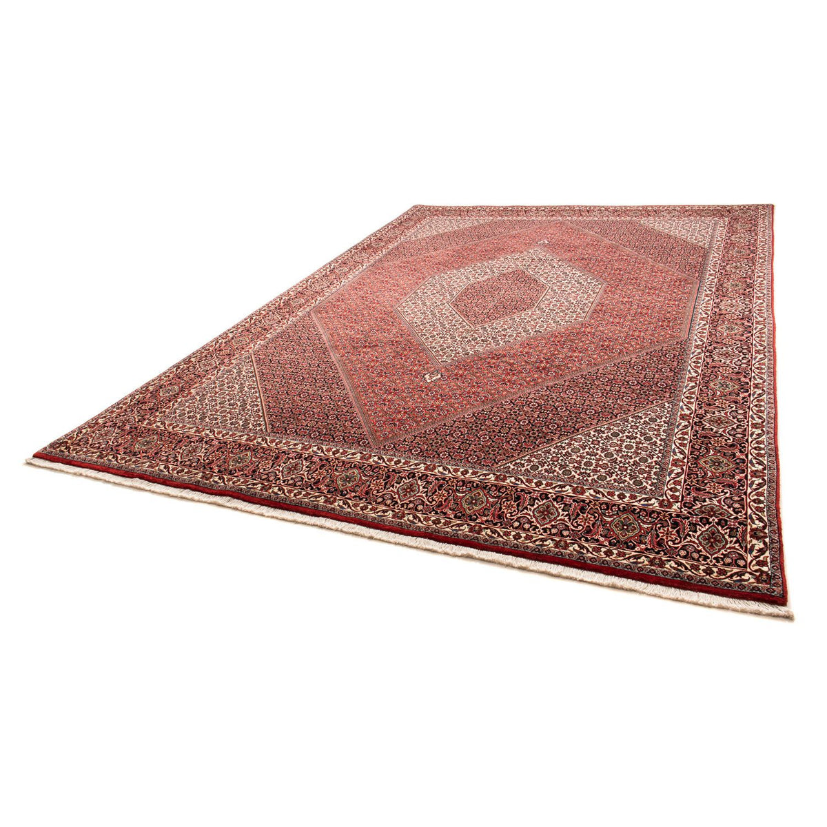 Tapis persan - Bidjar - 357 x 250 cm - rouge clair