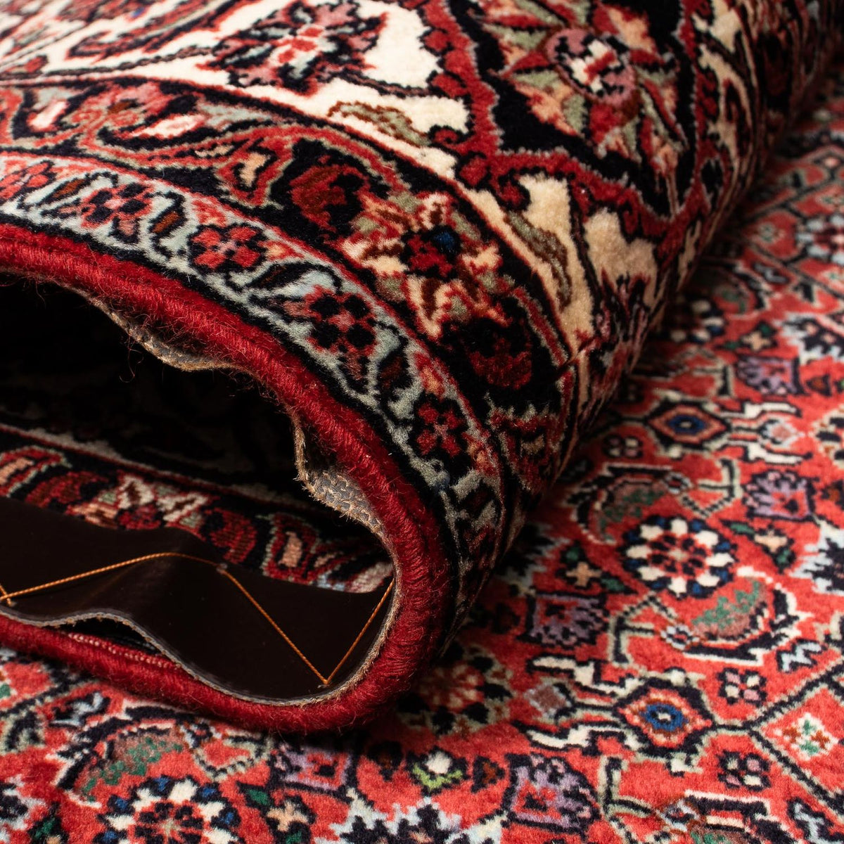 Tapis persan - Bidjar - 259 x 200 cm - rouge foncé