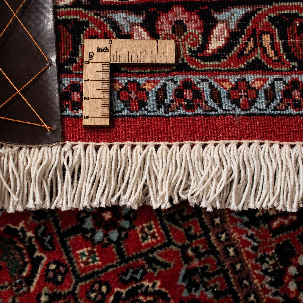 Tapis persan - Bidjar - 259 x 200 cm - rouge foncé