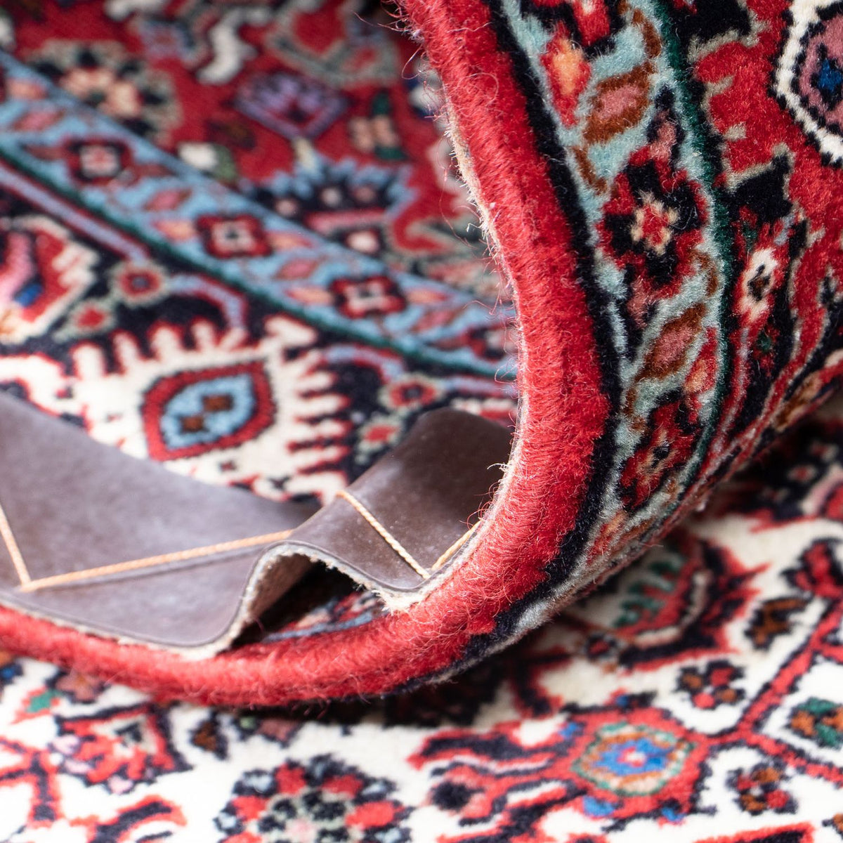 Tapis de couloir Tapis persan - Bidjar - 186 x 74 cm - rouge