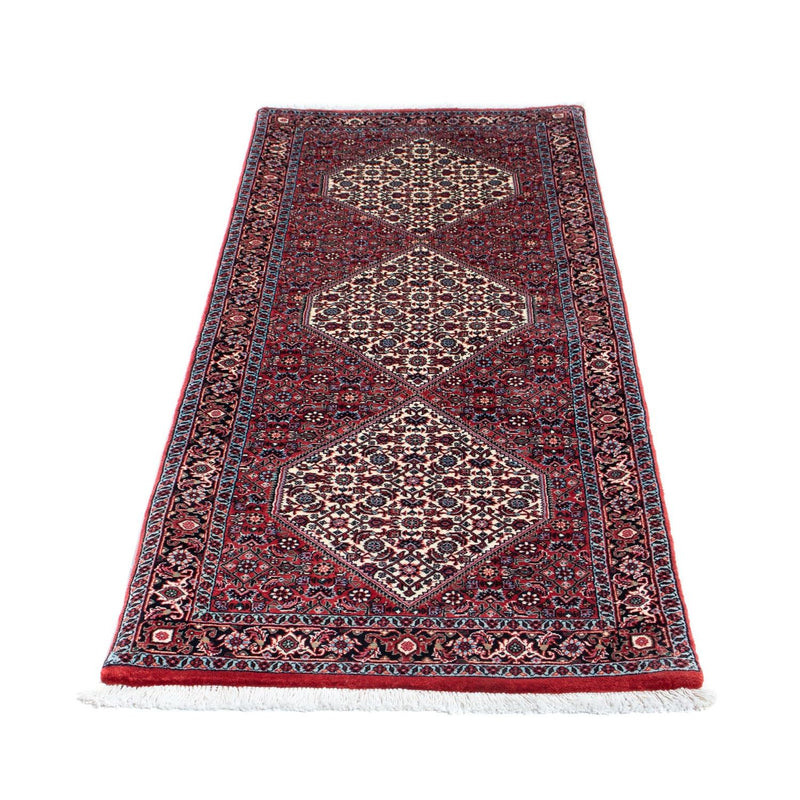 Tapis de couloir Tapis persan - Bidjar - 198 x 75 cm - rouge