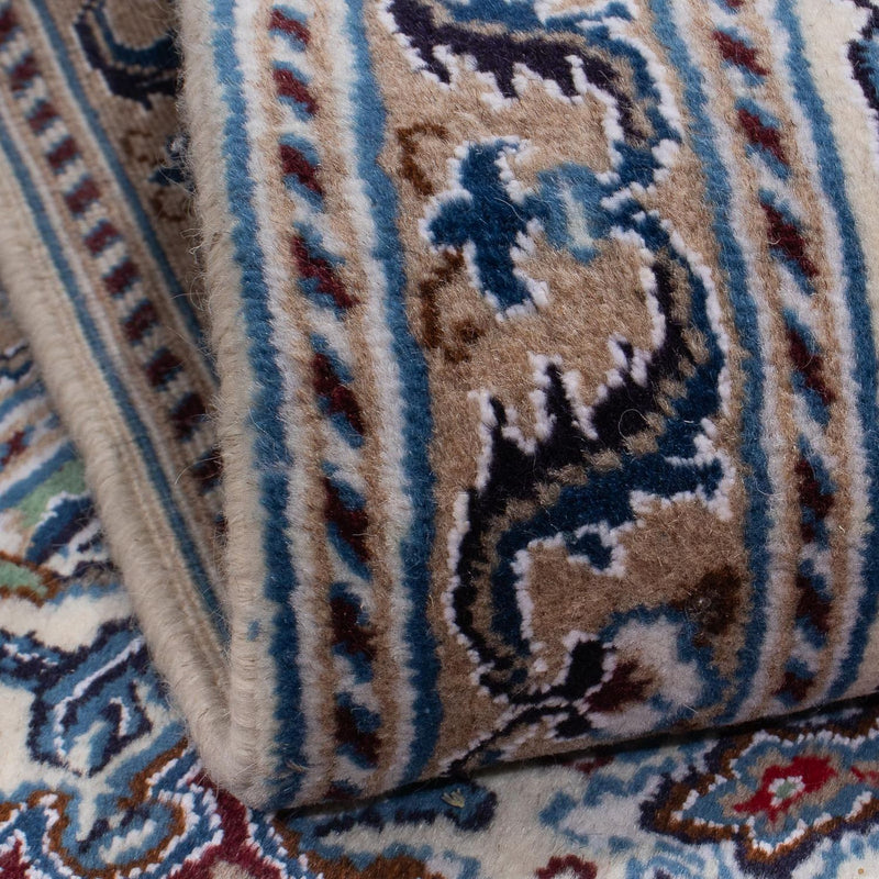 Tapis persan - Nain carré  - 209 x 194 cm - rouge foncé