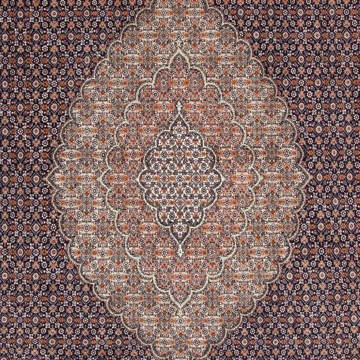 Tapis persan - Tabriz - 296 x 207 cm - bleu foncé
