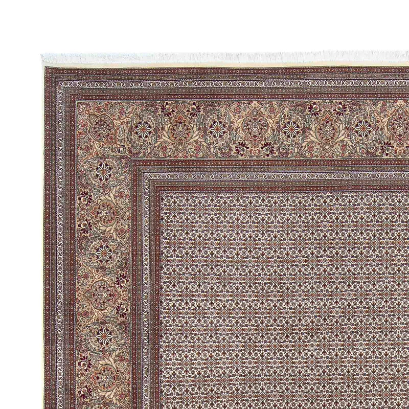 Tapis persan - Tabriz - 295 x 254 cm - marron foncé