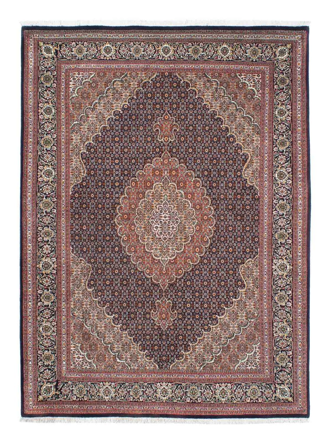 Tapis persan - Tabriz - 205 x 154 cm - marron foncé