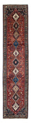 Tapis de couloir Tapis persan - Nomadic - 382 x 83 cm - rouge foncé
