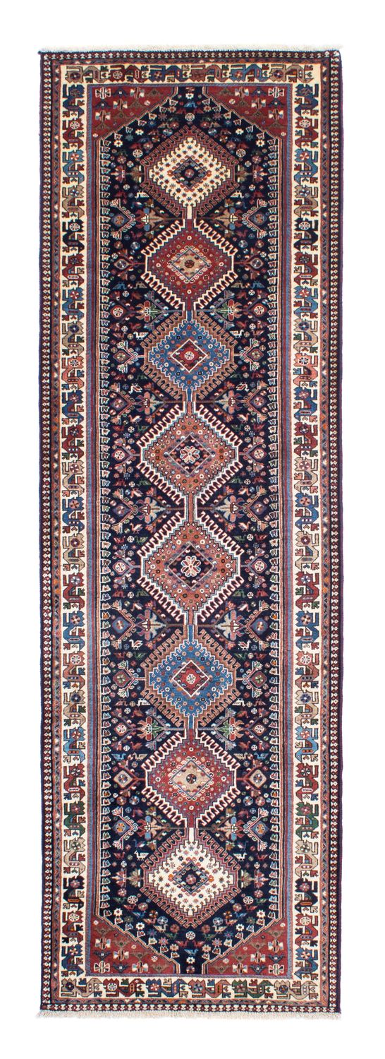 Tapis de couloir Tapis persan - Bidjar - 288 x 80 cm - bleu foncé