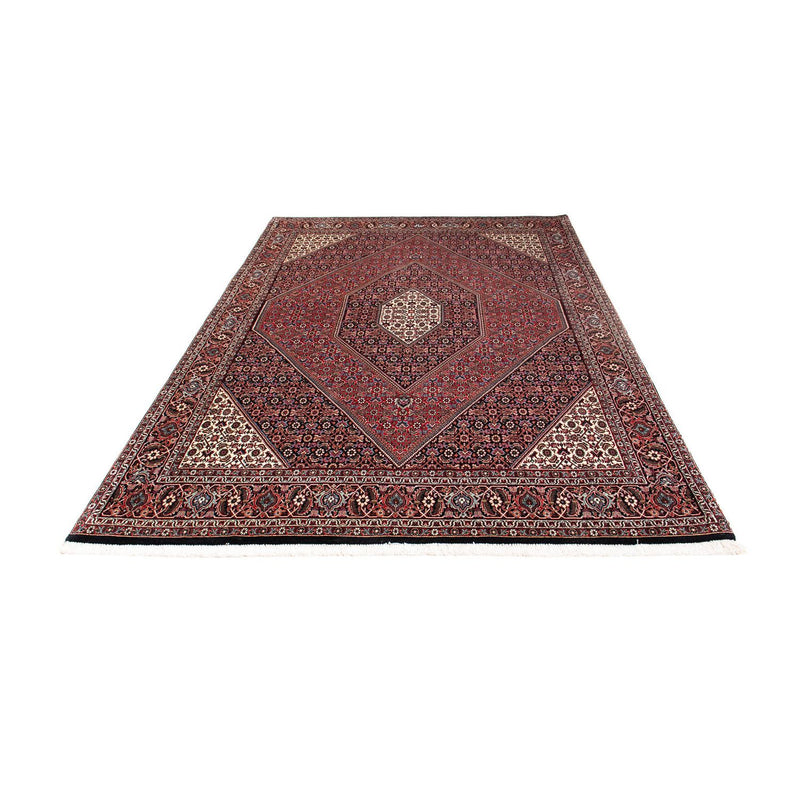 Tapis persan - Bidjar - 246 x 167 cm - rouge foncé