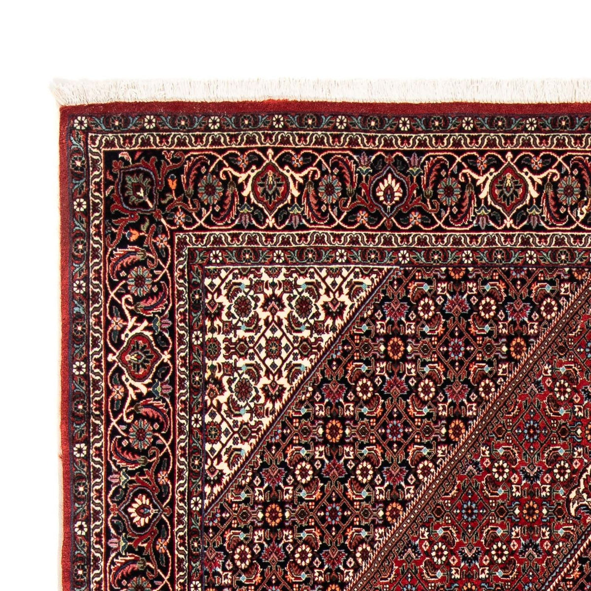 Tapis persan - Bidjar - 252 x 172 cm - rouge foncé