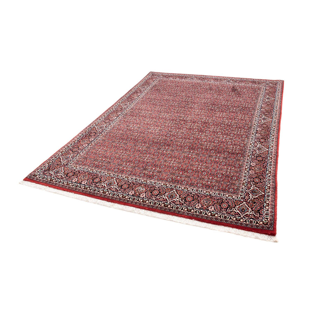 Tapis persan - Bidjar - 240 x 168 cm - rouge foncé