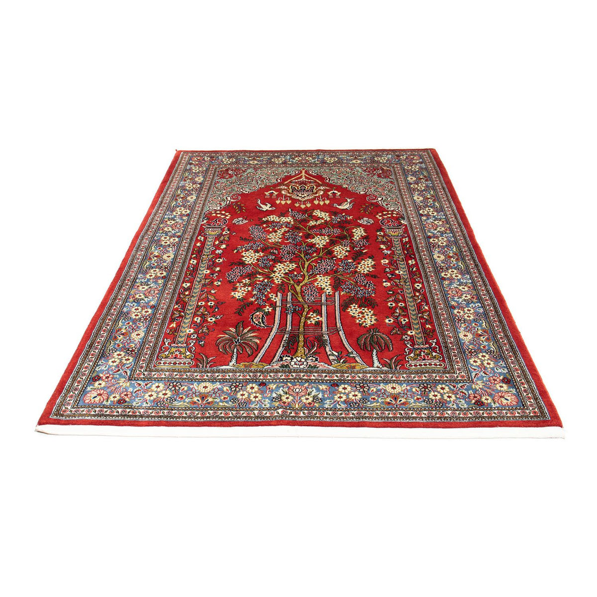 Tapis persan - Ghom - 200 x 140 cm - rouge