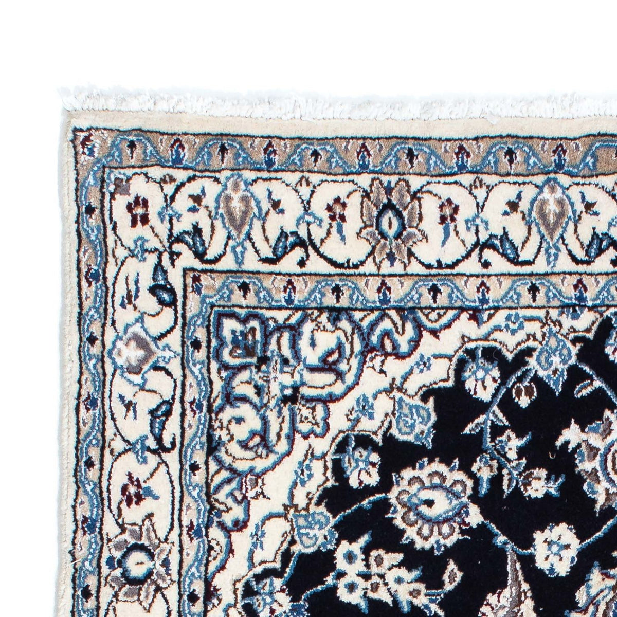 Tapis de couloir Tapis persan - Nain - Royal - 174 x 106 cm - beige