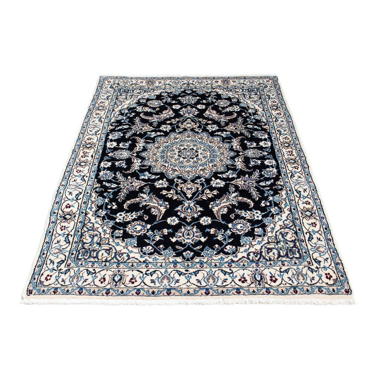 Tapis de couloir Tapis persan - Nain - Royal - 174 x 106 cm - beige