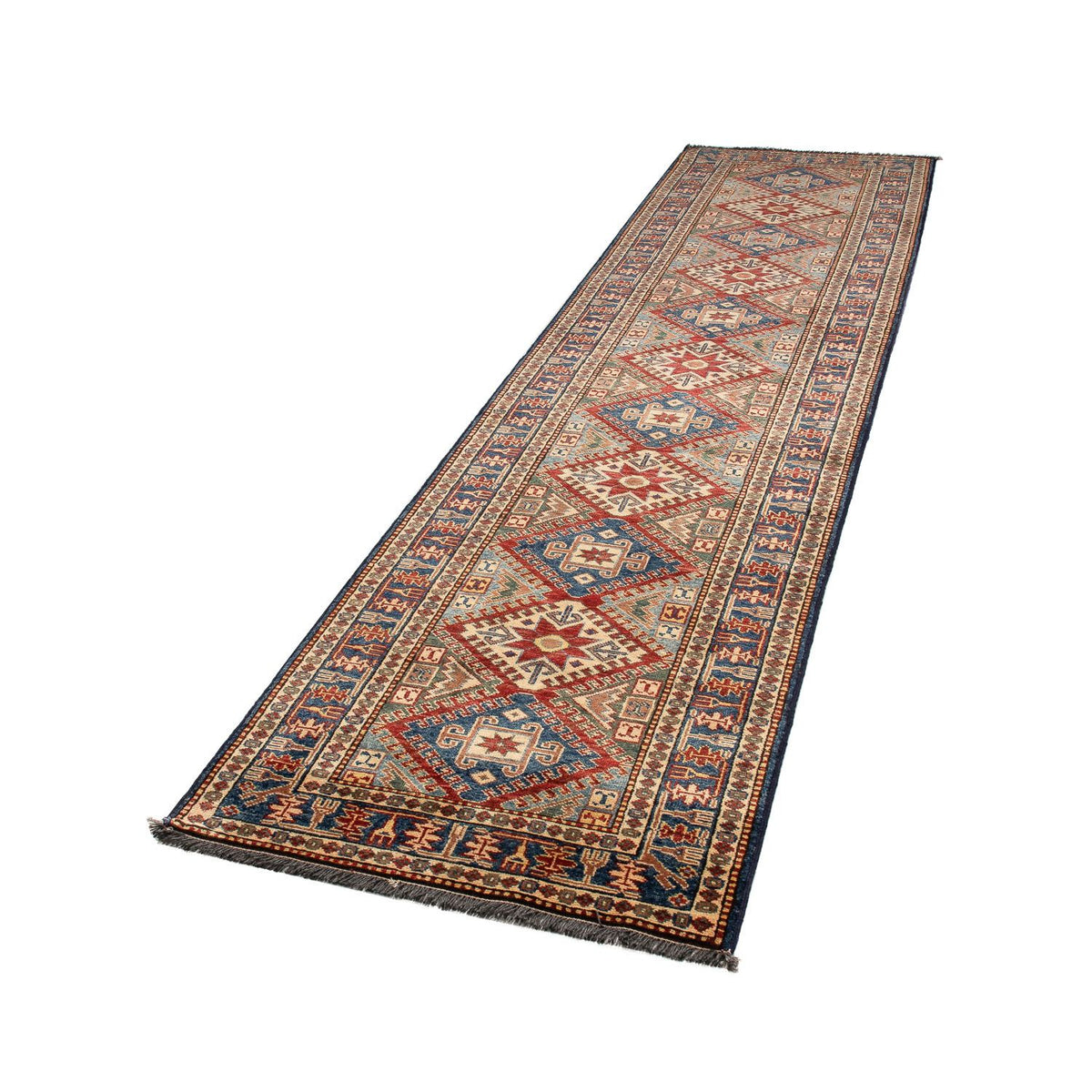 Tapis de couloir Tapis Ziegler - Kazak - 310 x 74 cm - multicolore