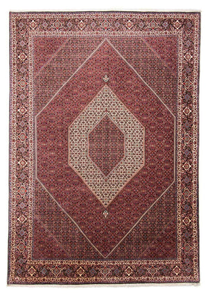 Tapis persan - Bidjar - 352 x 252 cm - rouge foncé