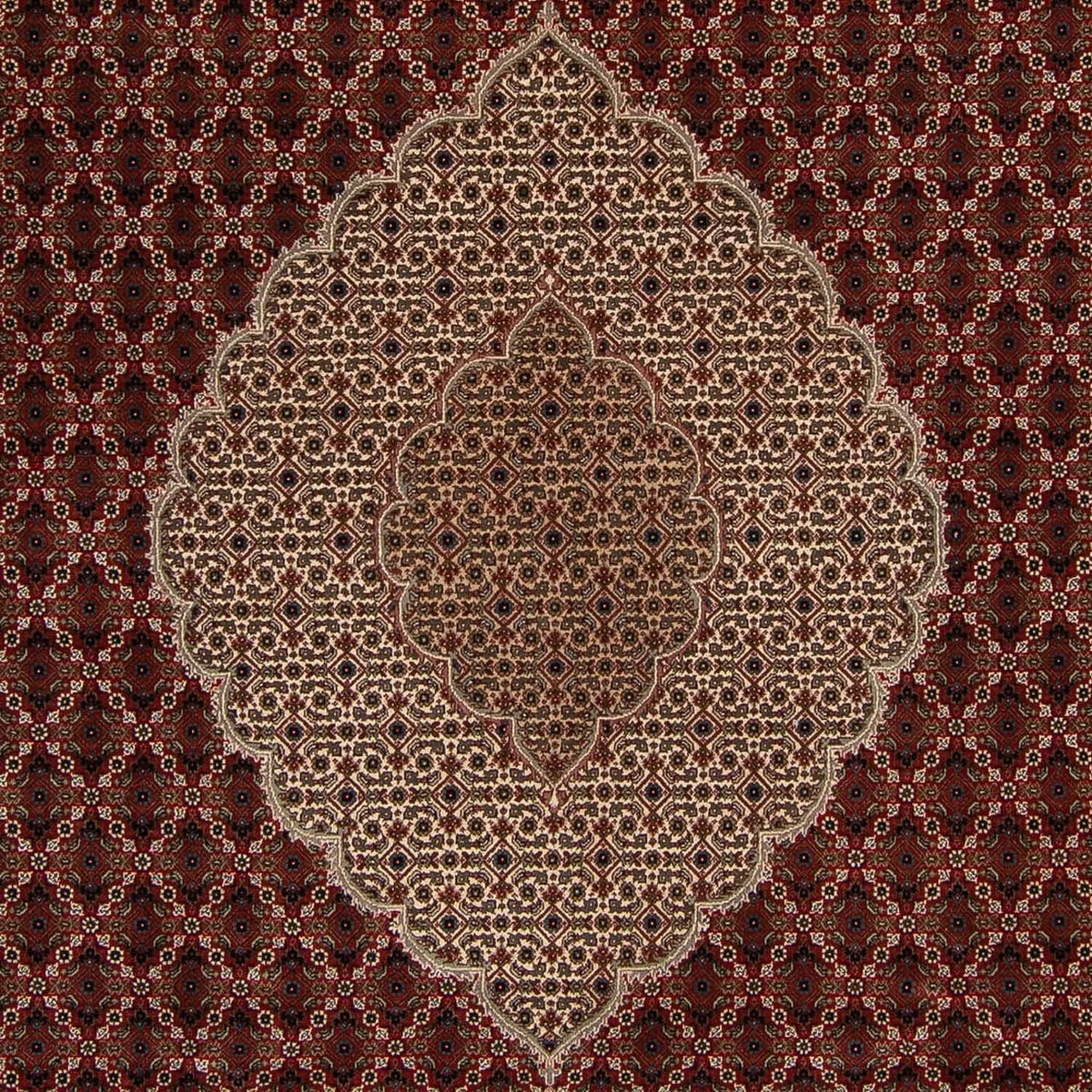 Tapis persan - Tabriz - 304 x 241 cm - rouge foncé