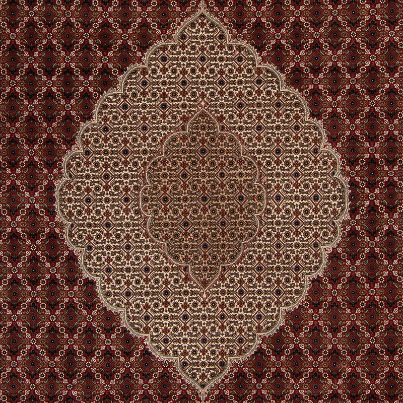 Tapis persan - Tabriz - 304 x 241 cm - rouge foncé