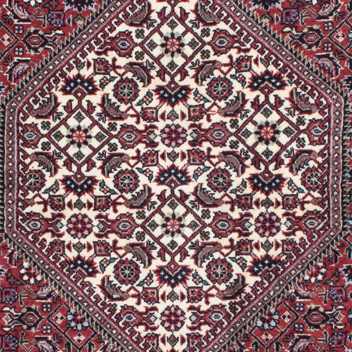 Tapis de couloir Tapis persan - Bidjar - 198 x 77 cm - rouge
