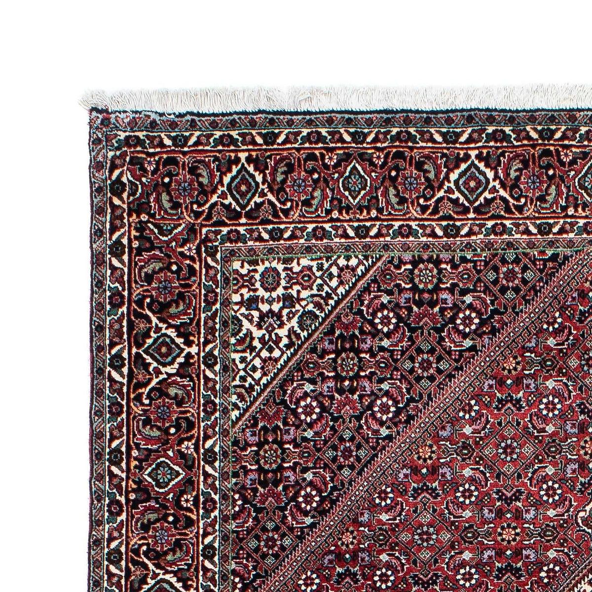 Tapis persan - Bidjar - 210 x 135 cm - rouge clair