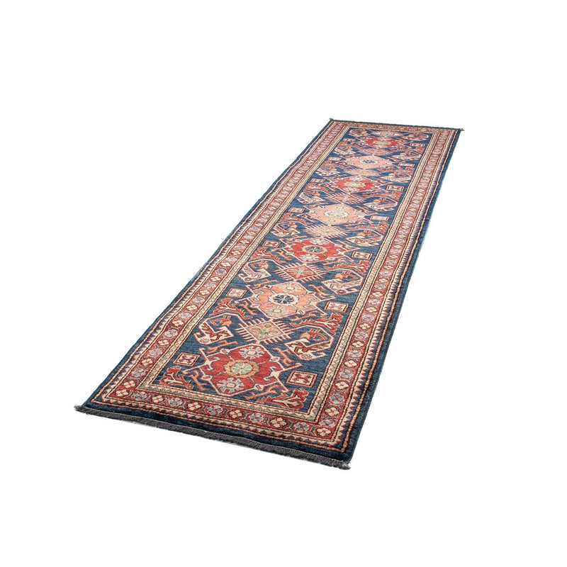 Tapis de couloir Tapis Ziegler - Kazak - 298 x 78 cm - bleu