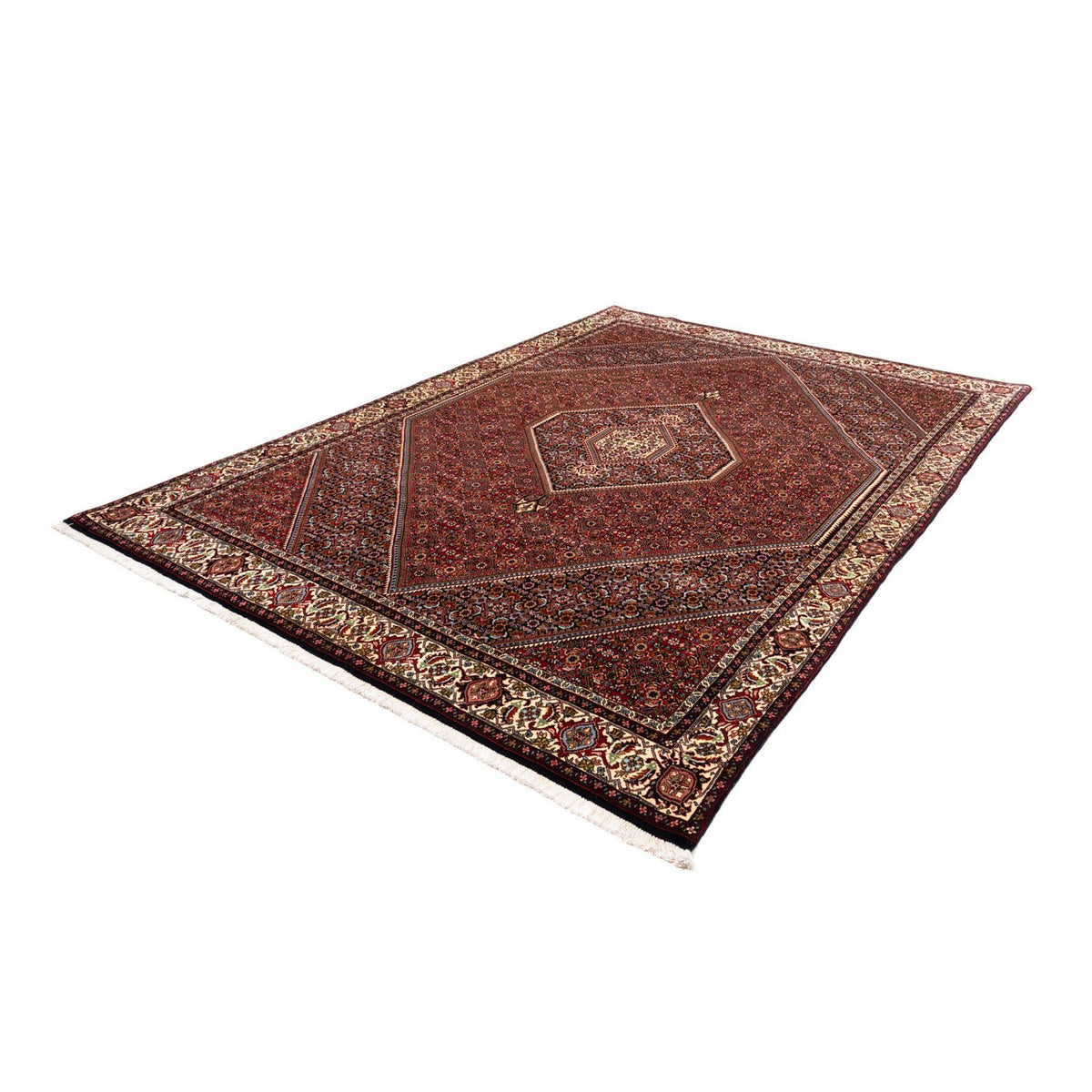 Tapis persan - Bidjar - 280 x 191 cm - rouge