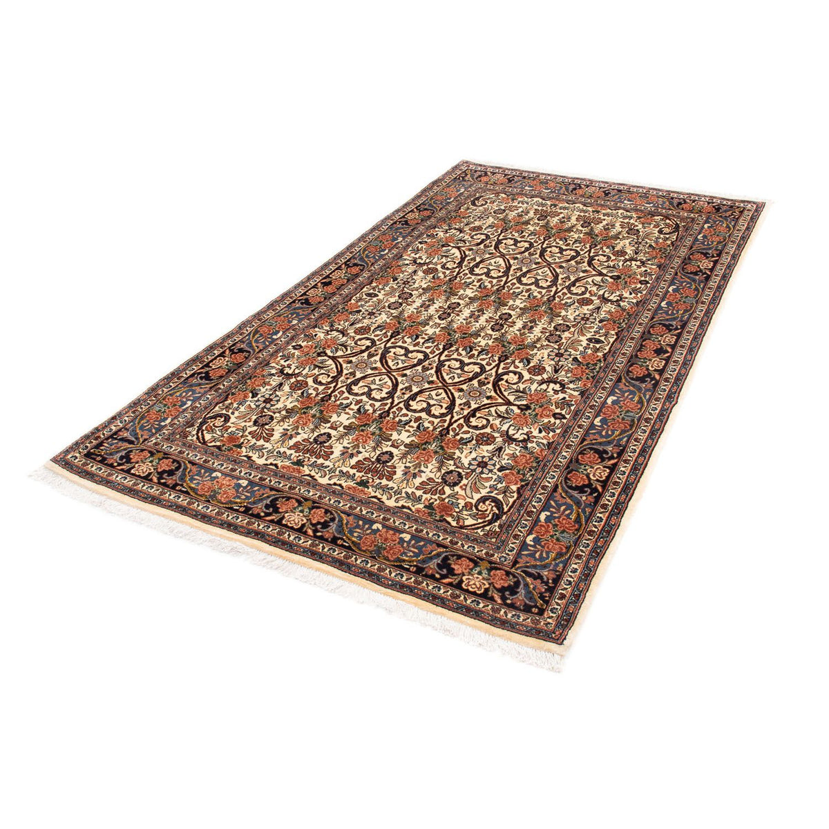 Tapis de couloir Tapis persan - Bidjar - 228 x 122 cm - beige