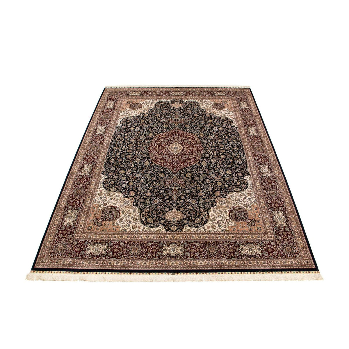 Tapis oriental - Hereke - 370 x 276 cm - rouge foncé