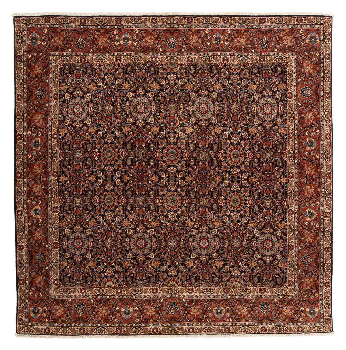 Tapis persan - Bidjar carré  - 205 x 200 cm - marron