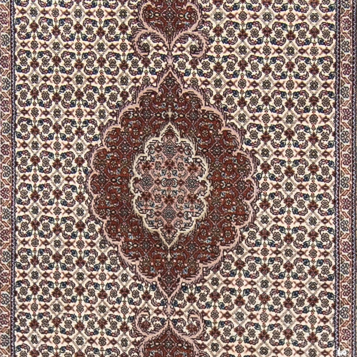 Tapis de couloir Tapis persan - Tabriz - 402 x 82 cm - multicolore