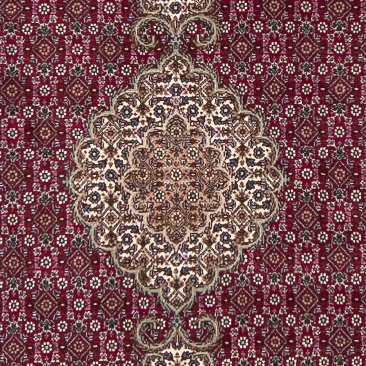 Tapis de couloir Tapis persan - Tabriz - 344 x 80 cm - rouge foncé