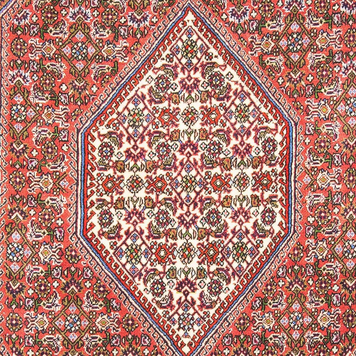 Tapis persan - Bidjar - 190 x 108 cm - rouge clair