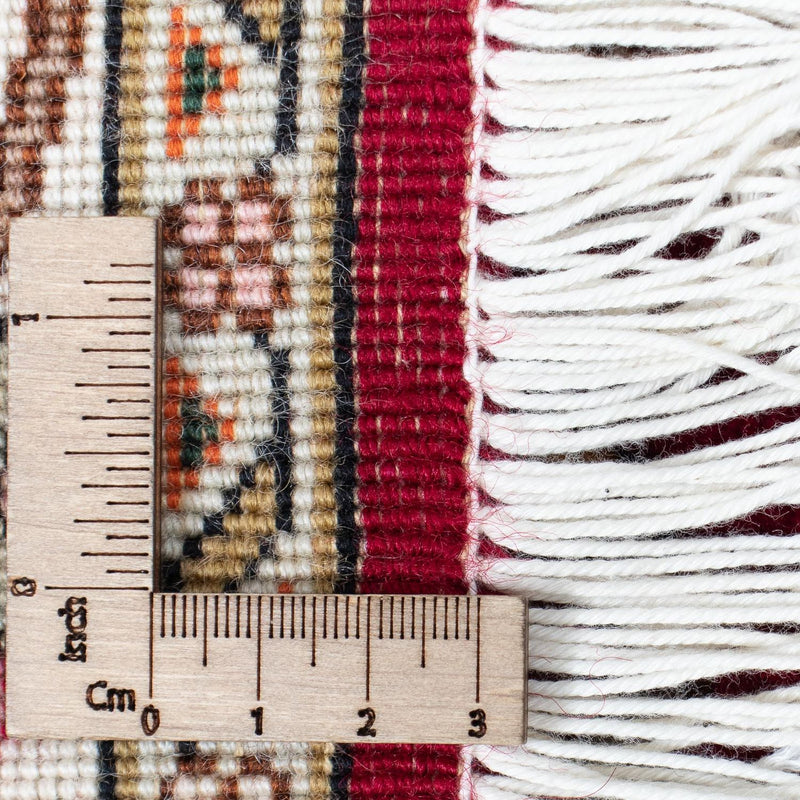 Tapis de couloir Tapis persan - Tabriz - Royal - 390 x 87 cm - rouge foncé