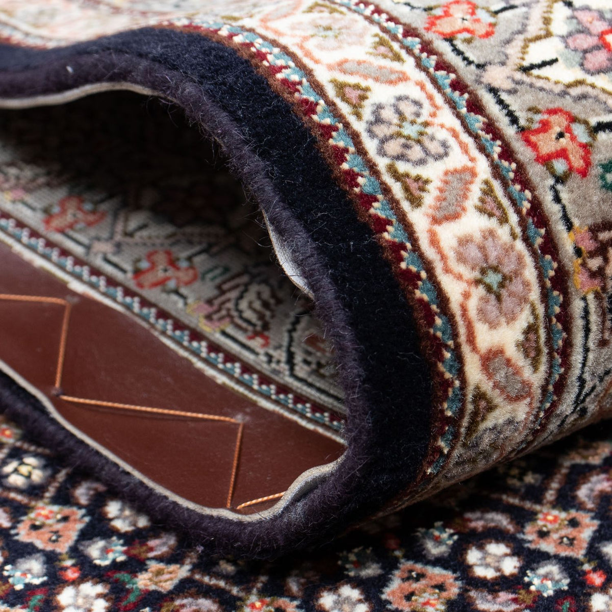 Tapis de couloir Tapis persan - Tabriz - 387 x 82 cm - multicolore