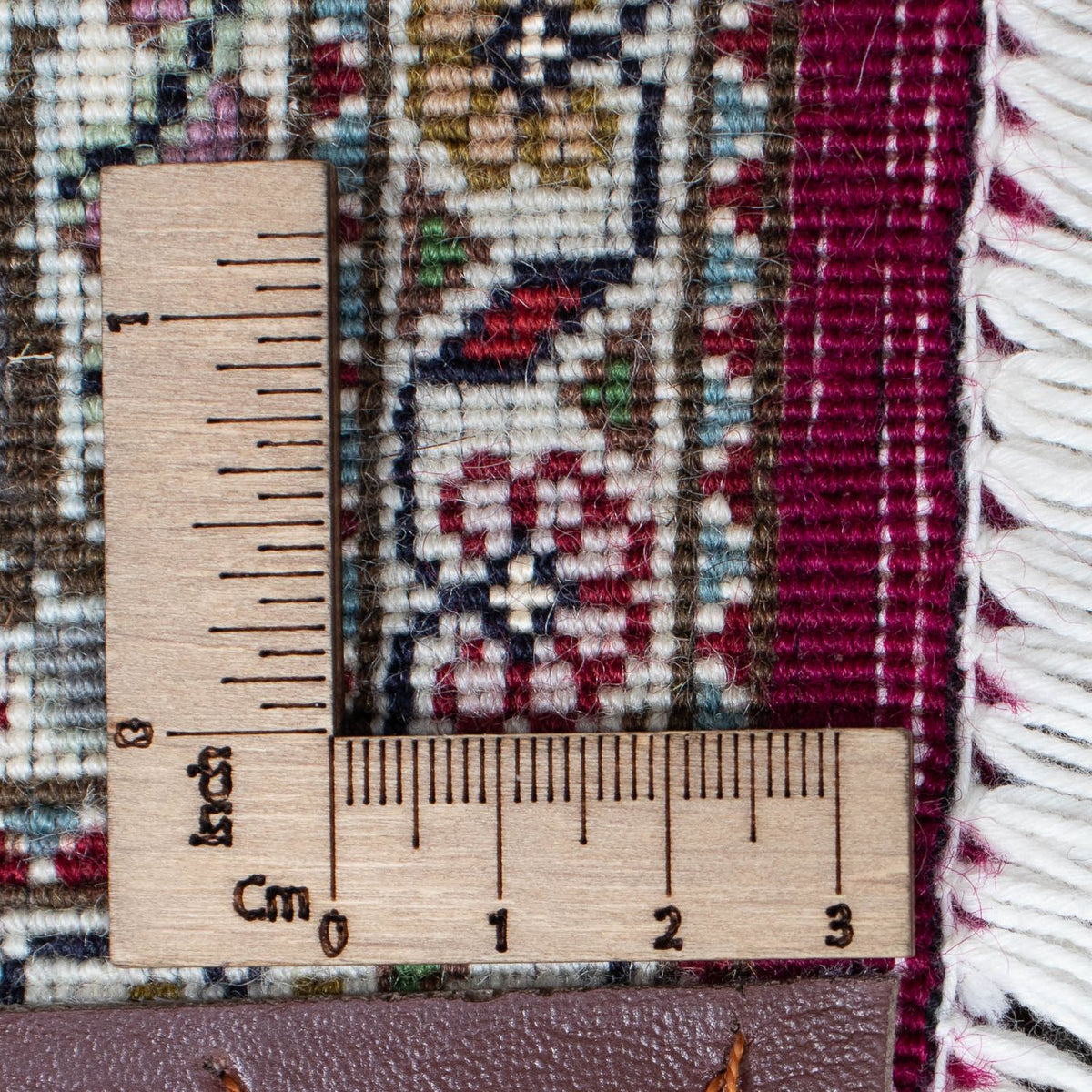 Tapis de couloir Tapis persan - Tabriz - 343 x 82 cm - rouge foncé